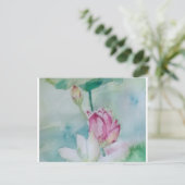 Lotus Feiertagspostkarte (Stehend Vorderseite)