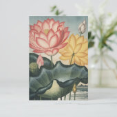 Lotus Fine Art Dankeskarte (Stehend Vorderseite)