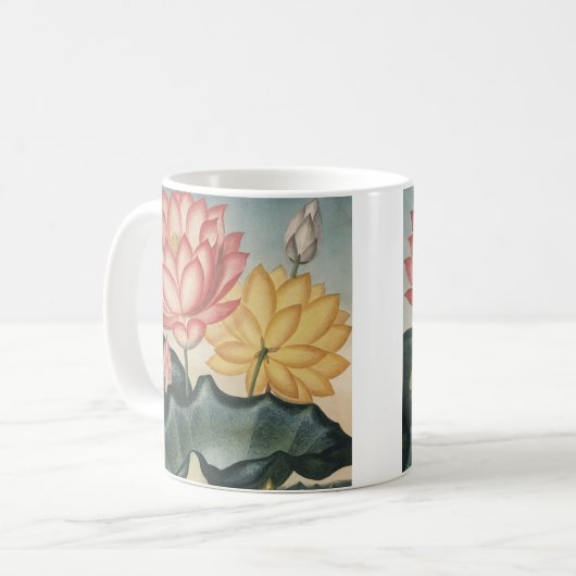Lotus Fine Art Kaffeetasse (Vorderseite Links)
