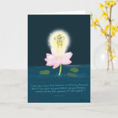 Lotus Firefly Grußkarte Karte (Gelbe Blume)