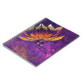 Lotus-Flaum Notizblock (Linke Seite)