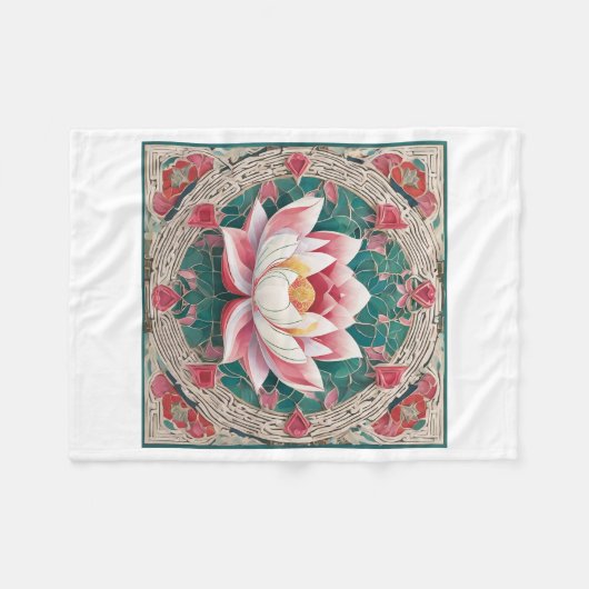 Lotus Fleecedecke (Vorderseite (Horizontal))