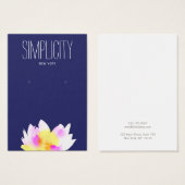 Lotus floral Earring Display Card (Vorne & Hinten)