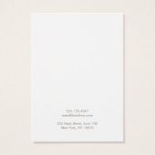 Lotus floral Earring Display Card (Rückseite)