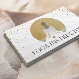 Lotus Floral Gold Circle Heilung Yoga Therapie Visitenkarte