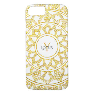 Lotus floral Mandala Monogramm Case-Mate iPhone Hülle