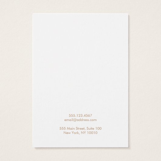 Lotus floral necklack Display Card (Rückseite)