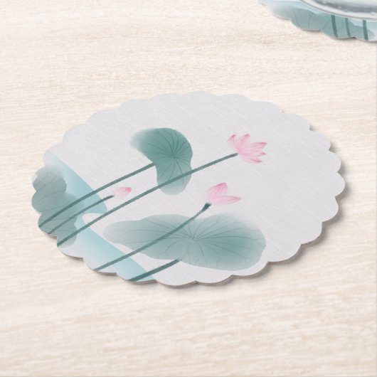 Lotus Floral Untersetzer (angewinkelt)