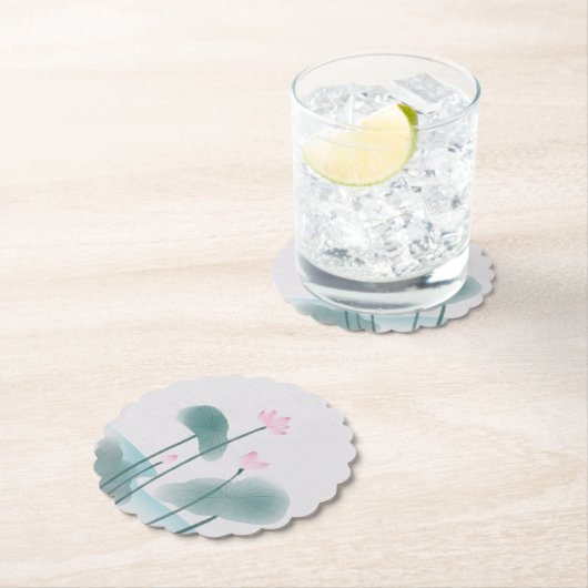 Lotus Floral Untersetzer (Vor Ort)