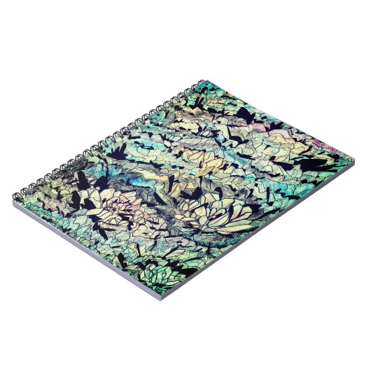 Lotus Flow Spiral Notebook Notizblock (Linke Seite)