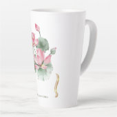 Lotus Flower Design  Milchtasse (Rechte Ecke)