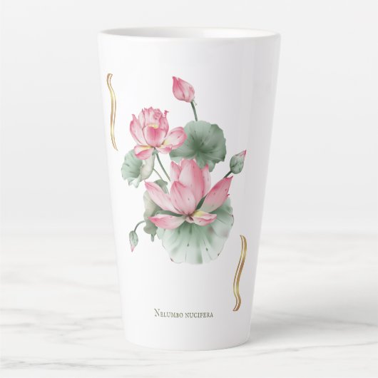 Lotus Flower Design  Milchtasse (Vorderseite)