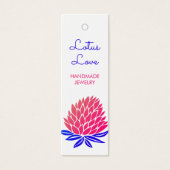 Lotus Flower HangTag Jewelry Clothing Display Card (Vorderseite)