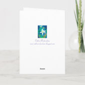 Lotus Flower Happy Birthday Karte (Rückseite)