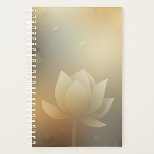 Lotus Flower Hardcover Small Daily Planner Planer (Vorderseite)