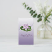 Lotus Flower / Salon / Spa Business Card Visitenkarte (Stehend Vorderseite)