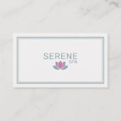 Lotus Flower - Spa Salon Visitenkarte (Vorderseite)