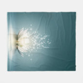 Lotus Flower Throw Blanket Fleecedecke (Vorderseite (Horizontal))