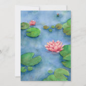 Lotus flower watercolor einladung (Vorderseite)