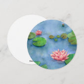 Lotus flower watercolor feiertagskarte (Vorne/Hinten)