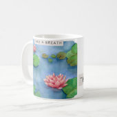 Lotus flower watercolor kaffeetasse (Vorderseite Links)