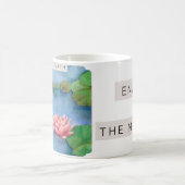 Lotus flower watercolor kaffeetasse (Mittel)