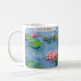 Lotus flower watercolor kaffeetasse