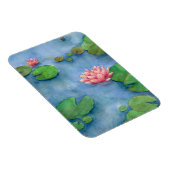 Lotus flower watercolor magnet (Rechte Seite)