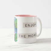 Lotus flower watercolor zweifarbige tasse (VorderseiteRechts)