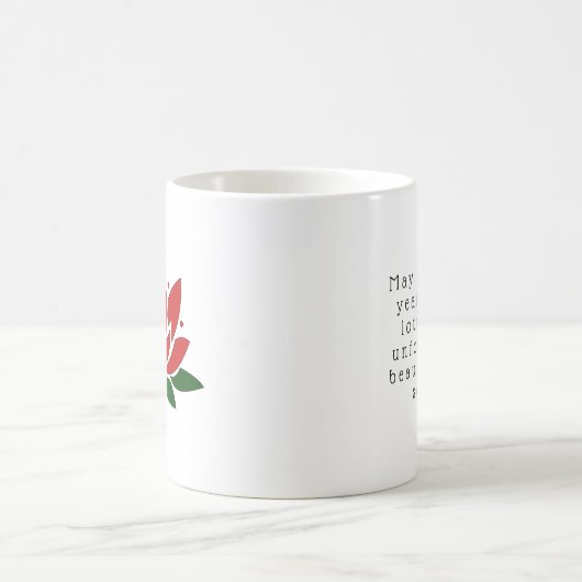 Lotus flower your text affirmation kaffeetasse (Mittel)