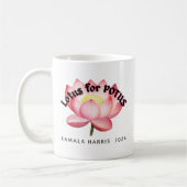 Lotus for POTUS Harris Election Kaffeetasse (Links)