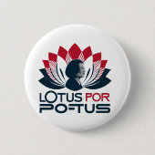Lotus for POTUS Kamala Harris 2024 Button (Vorderseite)