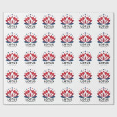 Lotus for POTUS Kamala Harris 2024 Geschenkpapier (Flach)