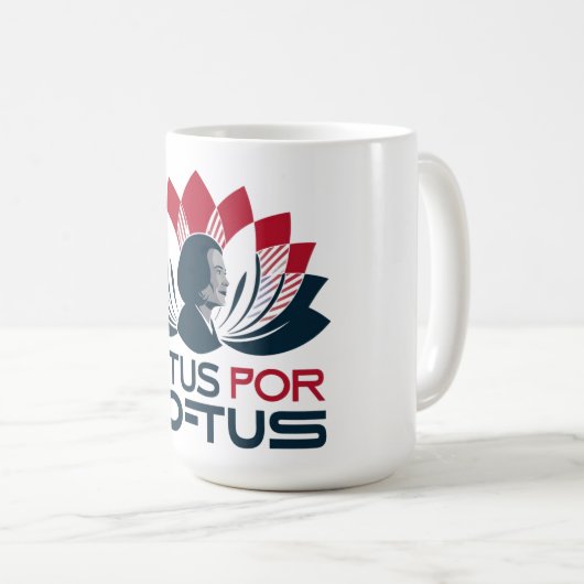 Lotus for POTUS Kamala Harris 2024 Kaffeetasse (VorderseiteRechts)