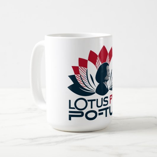Lotus for POTUS Kamala Harris 2024 Kaffeetasse (Vorderseite Links)