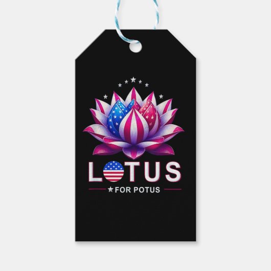 Lotus for Potus Kamala Harris Trendy Lotus Potus Geschenkanhänger (Vorderseite)