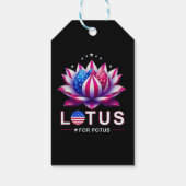 Lotus for Potus Kamala Harris Trendy Lotus Potus Geschenkanhänger (Rückseite)