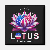Lotus for Potus Kamala Harris Trendy Lotus Potus Magnet (Vorne)
