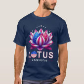Lotus for Potus Kamala Harris Trendy Lotus Potus T-Shirt (Vorderseite)