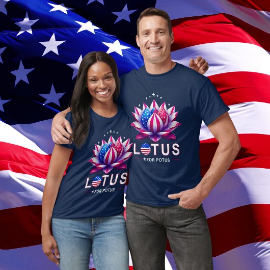 Lotus for Potus Kamala Harris Trendy Lotus Potus T-Shirt
