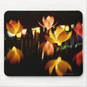 Lotus formte Laternen für mittleres Herbstfestival Mousepad (Vorne)