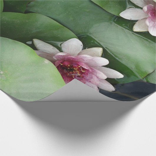 Lotus Fotografy Wrapping Paper Geschenkpapier (Ecke)