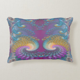 Lotus Fraktal Art Zierkissen