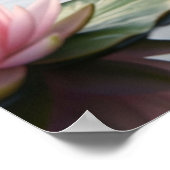 Lotus-Frosch-Zen-Teich Poster (Ecke)