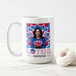 Lotus für Potus Kamala Harris Präsidentschaftskamp Kaffeetasse