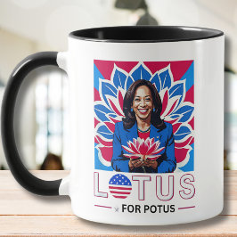 Lotus für Potus Kamala Harris Präsidentschaftskamp Tasse