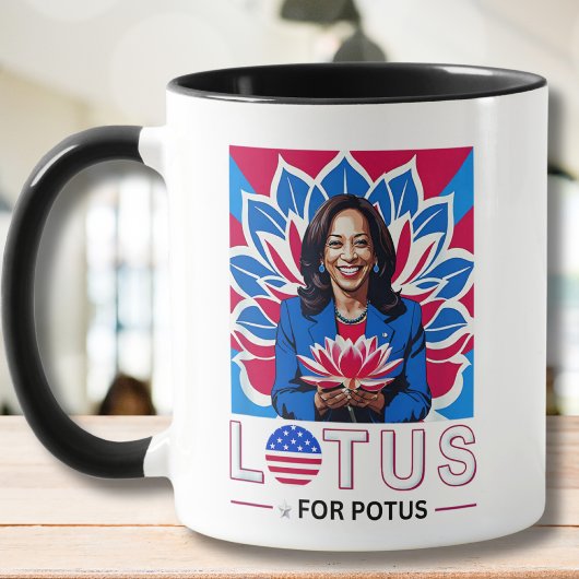 Lotus für Potus Kamala Harris Präsidentschaftskamp Tasse