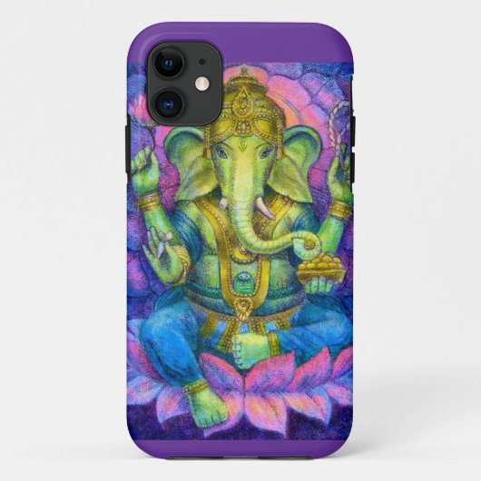 Lotus Ganesha iPhone 5 Fall Lucky Hindu Elefant Case-Mate iPhone Hülle (Rückseite)