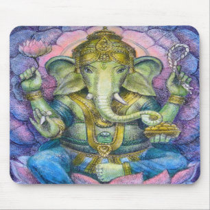 Lotus Ganesha Mousepad