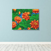 Lotus Garden - Canvas Print Leinwanddruck (Insitu (Holzboden))